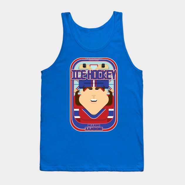 Ice Hockey Red and Blue - Boardie Zamboni - June version Tank Top by Boxedspapercrafts